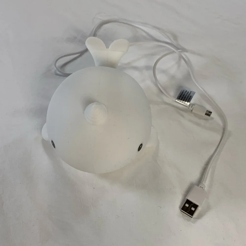 Color Changing Night Light Desk‎ Lamp Kids Room Baby Whale 🐳 USB Chargeable
